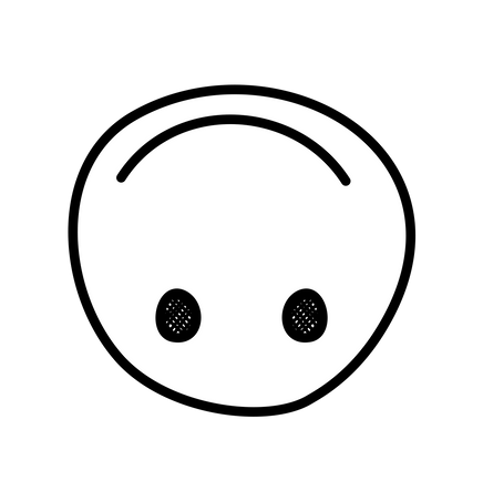 upside down smiley face doodle